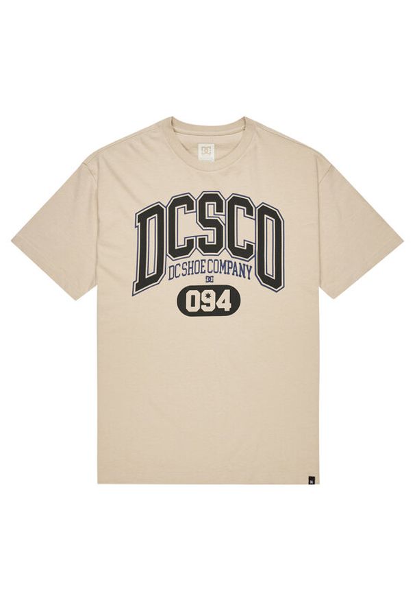 DC Shoes T-Shirt Elective EDYZT04361 Beżowy Regular Fit. Kolor: beżowy. Materiał: bawełna