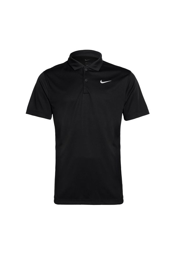 Koszulka tenisowa męska Nike Court Dri-Fit Polo Solid. Typ kołnierza: polo. Kolor: czarny. Technologia: Dri-Fit (Nike). Sport: tenis