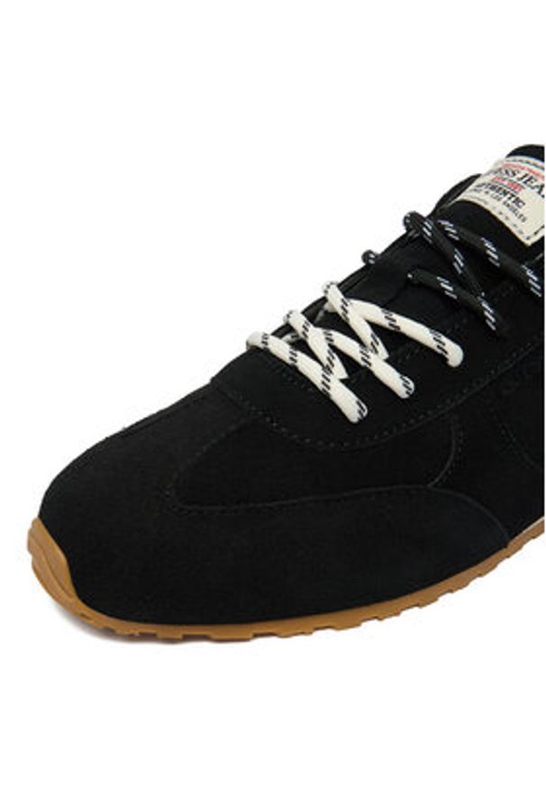 Guess Jeans Sneakersy EO-CS5262 Czarny. Kolor: czarny. Materiał: zamsz, skóra