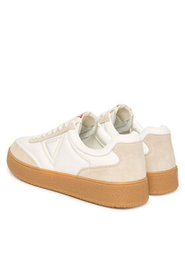 Guess Sneakersy FMFMOH LEA12 Biały. Kolor: biały. Materiał: skóra, syntetyk
