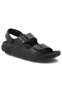 Czarne Sandały Jeep Stylowe Obuwie Męskie. Zapięcie: rzepy. Kolor: czarny. Sezon: lato. Styl: elegancki