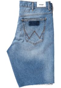 Wrangler - KRÓTKIE SPODENKI WRANGLER DENIM SHORT BLUE LAND W14CGW15W. Materiał: denim. Długość: krótkie