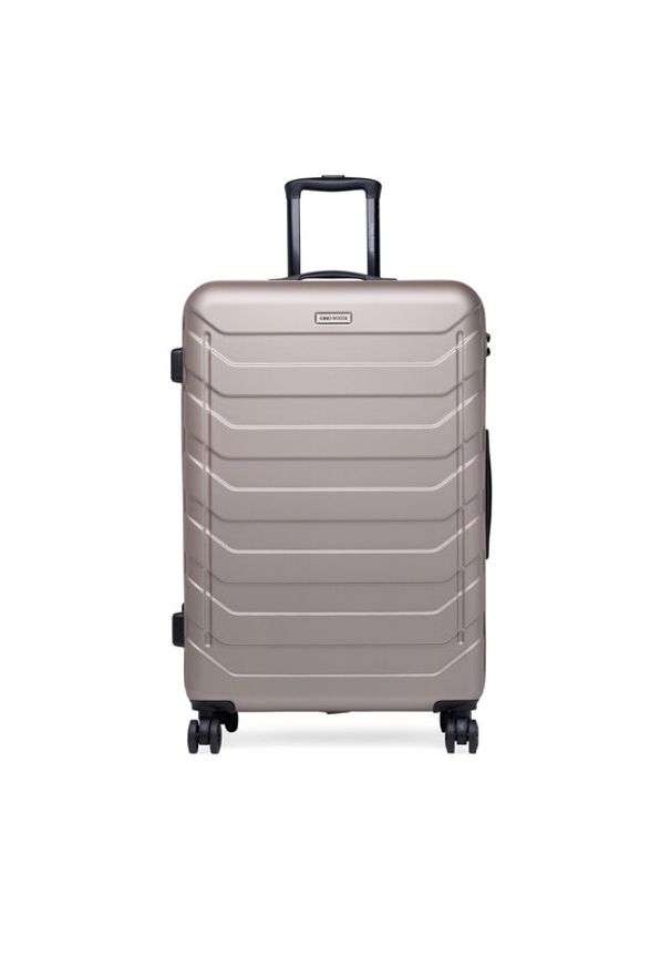 Gino Rossi - GINO ROSSI Walizka duża CEO-GIN-L-002-05-GOLD Złoty. Kolor: złoty. Materiał: materiał