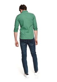 TOP SECRET - Koszula z cienkiej tkaniny. Kolor: zielony. Materiał: tkanina. Długość: długie. Sezon: lato. Styl: klasyczny #2
