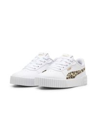 Puma - Dziecięce sneakersy Carina 2.0 Animal Update PUMA White Putty Gold Beige. Kolor: biały, beżowy, żółty, wielokolorowy #1