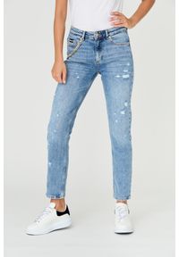 Just Cavalli - JUST CAVALLI Błękitne damskie jeansy Super Slim Chain, Rozmiar 29. Kolor: niebieski #4
