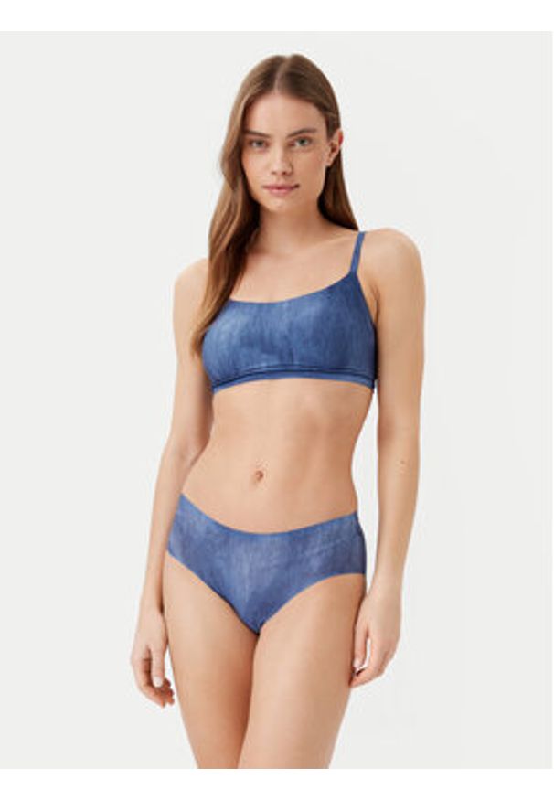 Chantelle Figi klasyczne Soft Stretch C11D40 Niebieski. Kolor: niebieski. Materiał: syntetyk
