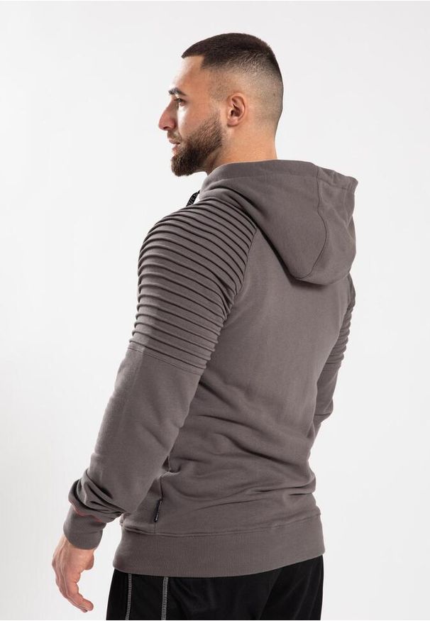 GORILLA WEAR - Georgia Bluza z kapturem zapinana na suwak - Szary. Typ kołnierza: kaptur. Kolor: szary. Sport: fitness