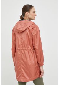 columbia - Columbia kurtka przeciwdeszczowa damska kolor pomarańczowy przejściowa. Kolor: pomarańczowy. Materiał: materiał #6