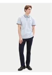 Tom Tailor Polo 1040822 Błękitny Regular Fit. Typ kołnierza: polo. Kolor: niebieski. Materiał: bawełna #6