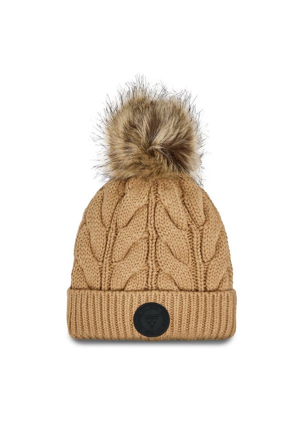 Czapka Guess. Kolor: beżowy