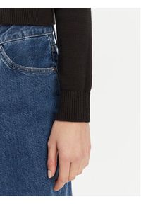 Tommy Jeans Sweter Center Flag DW0DW19335 Czarny Regular Fit. Kolor: czarny. Materiał: bawełna #4