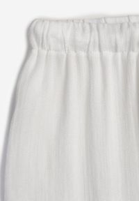 Renee - Białe Spodnie Wide Leg High Waist z Wiskozy Terilinae. Okazja: na co dzień. Stan: podwyższony. Kolor: biały. Materiał: wiskoza. Wzór: haft. Styl: casual #7