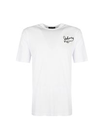 John Richmond T-shirt "Tootingbec". Okazja: na co dzień. Materiał: bawełna. Wzór: nadruk. Styl: casual