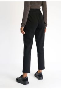 Ochnik - Eleganckie czarne spodnie damskie. Kolor: czarny. Materiał: materiał. Wzór: aplikacja. Styl: elegancki #4