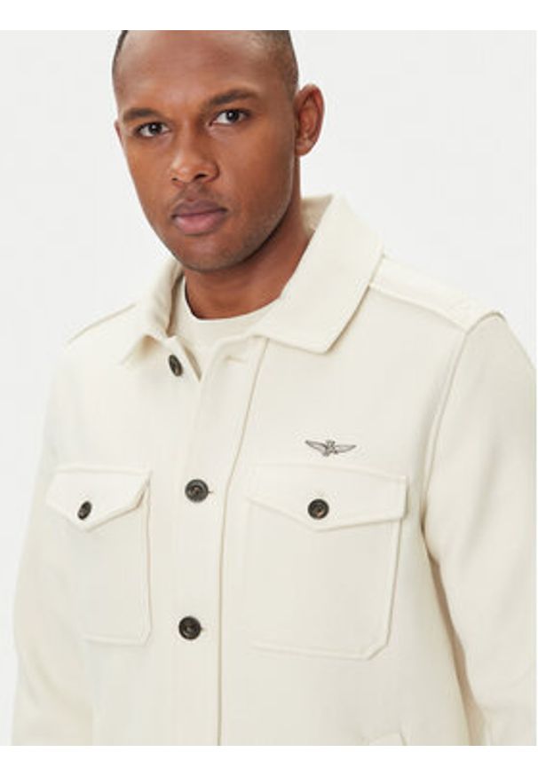 Aeronautica Militare Kurtka przejściowa 252AC0035UL00902 Écru Regular Fit. Materiał: syntetyk