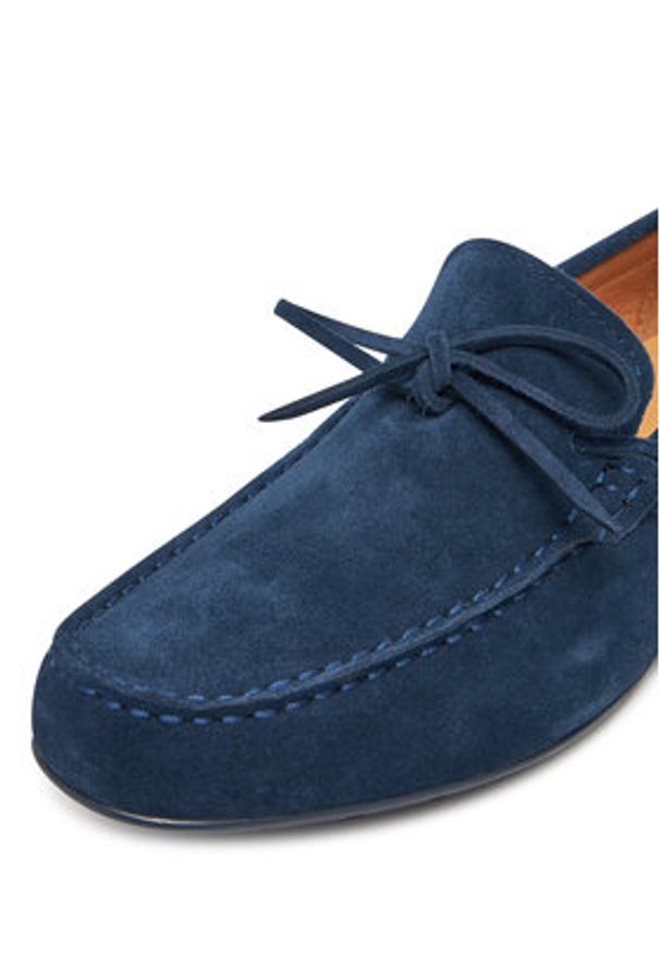 Gino Rossi Mokasyny LIMONE-01 122AM Granatowy. Kolor: niebieski. Materiał: skóra, zamsz