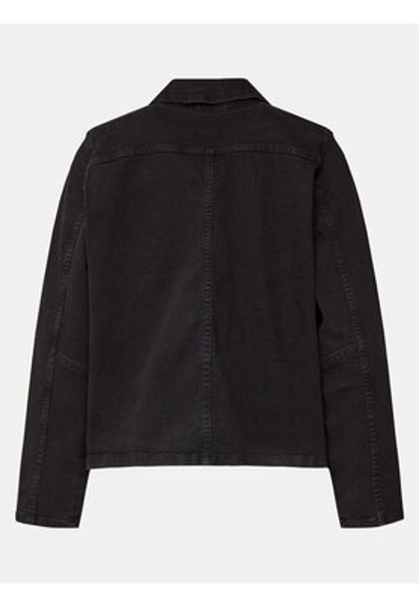 Vero Moda Curve Kurtka jeansowa 10307413 Czarny Regular Fit. Kolor: czarny. Materiał: bawełna