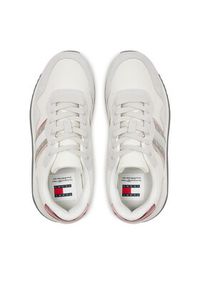 Tommy Jeans Sneakersy EVA Runner Metallic EN0EN02687 Écru. Materiał: zamsz, skóra #4