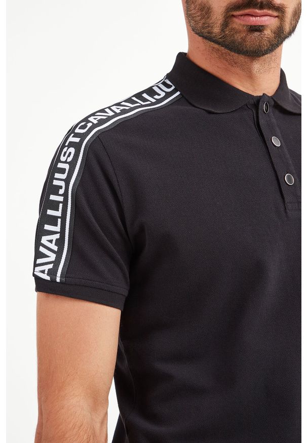 Just Cavalli - POLO JUST CAVALLI. Typ kołnierza: polo. Materiał: bawełna. Wzór: nadruk, jednolity. Styl: klasyczny, sportowy