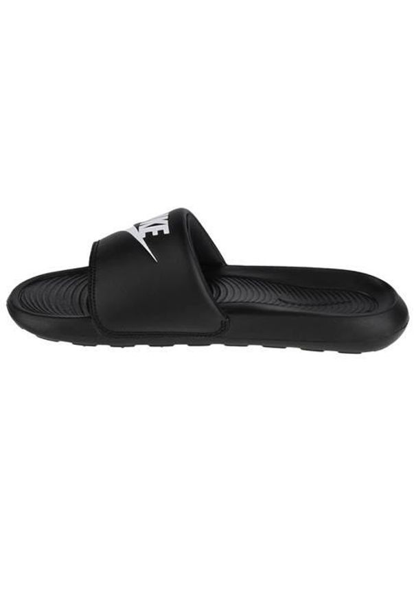 Klapki damskie Nike Victori One Slide. Kolor: czarny. Materiał: syntetyk, materiał. Styl: sportowy