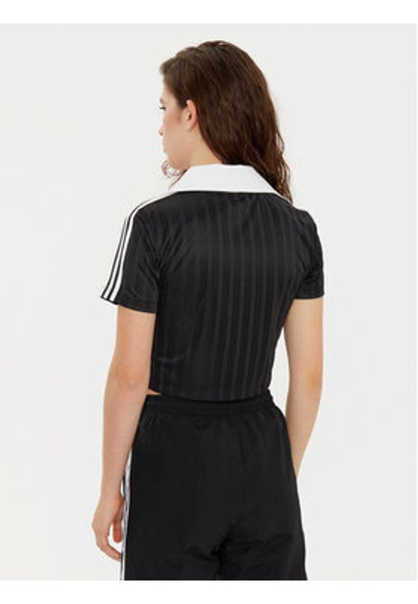 Adidas - adidas T-Shirt adicolor Football Jacquard JD2606 Czarny Slim Fit. Kolor: czarny. Materiał: syntetyk
