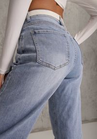 Renee - Niebieskie Jeansy Mom Fit High Waist Ankle Length Nikathe. Stan: podwyższony. Kolor: niebieski #3
