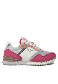 Pepe Jeans Sneakersy London Urban G PGS40002 Różowy. Kolor: różowy. Materiał: skóra