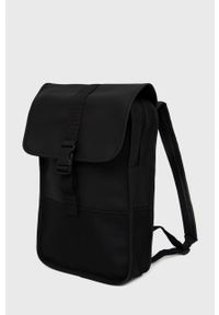Rains plecak 13700 Buckle Backpack Mini kolor czarny duży gładki. Kolor: czarny. Wzór: gładki #3