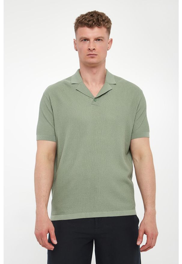 Armani Exchange - Polo męskie bawełniane ARMANI EXCHANGE. Typ kołnierza: polo. Materiał: bawełna