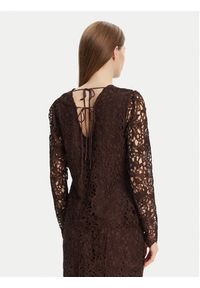 Bruuns Bazaar Bluzka Sago Wini BBW4516 Czarny Slim Fit. Kolor: czarny. Materiał: syntetyk