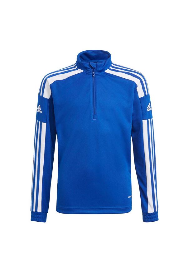 Adidas - Bluza adidas Squadra 21 Jr. Kolor: biały, niebieski, wielokolorowy. Sport: piłka nożna