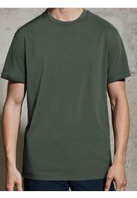 Sinsay - Koszulka basic - zielony. Kolor: zielony