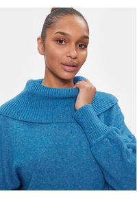 only - ONLY Sweter 15306541 Niebieski Relaxed Fit. Kolor: niebieski. Materiał: syntetyk