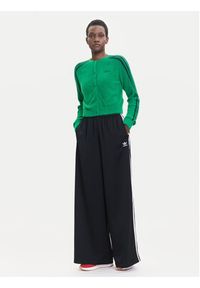 Adidas - adidas Kardigan Fluffy JW5177 Zielony Regular Fit. Kolor: zielony. Materiał: syntetyk