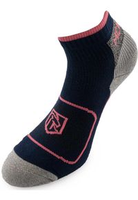 ZEAGLE - Skarpetki Unisex McKees 36-38 w Mieszance Bawełny Niebiesko-Fuksjowej. Kolor: różowy, niebieski, wielokolorowy. Materiał: wełna, poliester, poliamid, bawełna, elastan. Sport: turystyka piesza