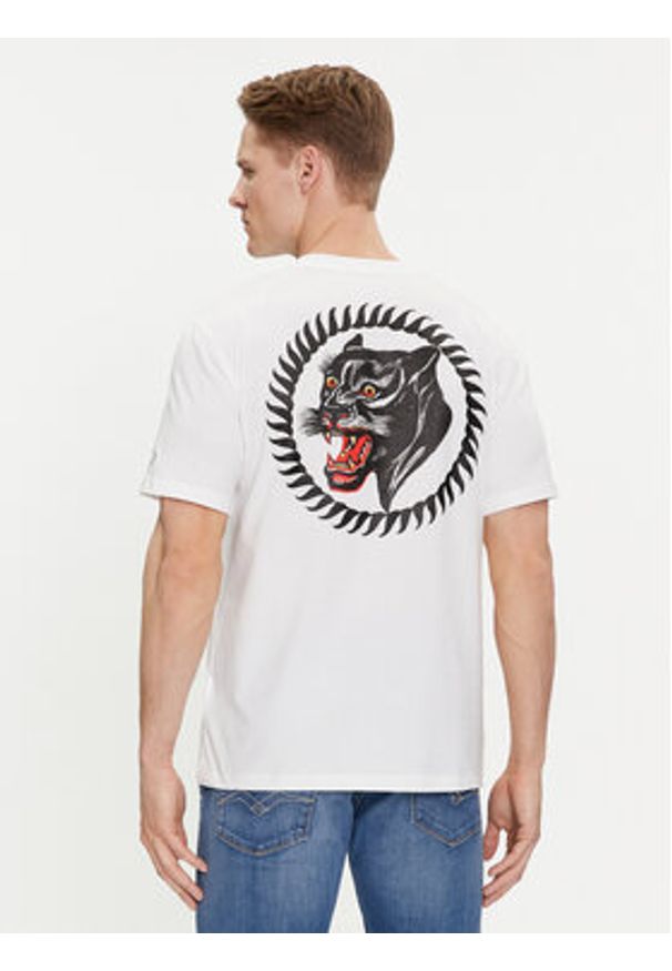 Replay T-Shirt M6765.000.22662 Biały Regular Fit. Kolor: biały. Materiał: bawełna