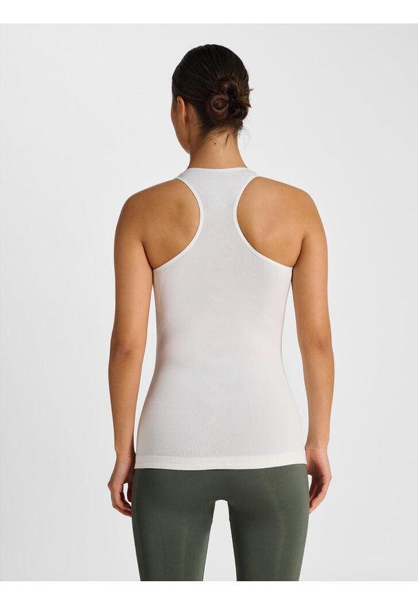Damski tank top Hummel hmltif top. Okazja: na co dzień. Kolor: biały. Styl: casual