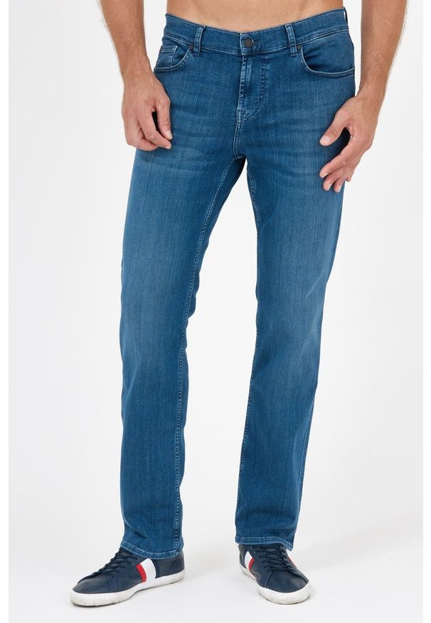 7 FOR ALL MANKIND Niebieskie jeansy męskie, Rozmiar 38. Kolor: niebieski