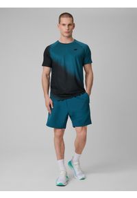 4f - 4F Koszulka treningowa regular szybkoschnąca męska - granatowa M. Kolor: niebieski. Materiał: skóra. Sport: fitness #2