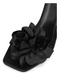 DeeZee Sandały LH24017-1 Czarny. Kolor: czarny. Materiał: materiał