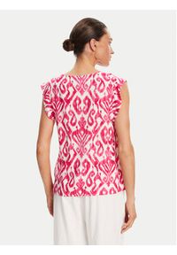 Pieces Bluzka Nya 17147804 Różowy Regular Fit. Kolor: różowy. Materiał: wiskoza