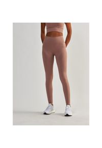 BESHAPED - Legginsy fitness damskie Beshaped Femme Force bezszwowe. Kolor: różowy. Materiał: nylon. Sport: fitness