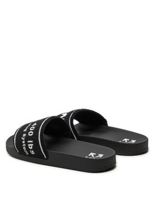 OFF-WHITE - Off-White Klapki OMIC001S22MAT0031001 Czarny. Kolor: czarny. Materiał: materiał