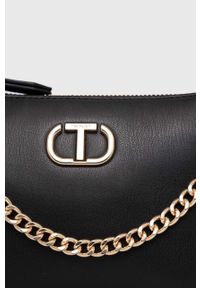 TwinSet - Twinset torebka kolor czarny. Kolor: czarny. Rodzaj torebki: na ramię #5
