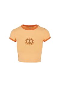 Koszulka court damska z elastycznego dżerseju Koszulka Urban Classics. Kolor: pomarańczowy. Materiał: jersey. Długość: krótkie. Sezon: lato #1