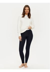 TOMMY HILFIGER - Tommy Hilfiger Legginsy UW0UW05576 Granatowy Slim Fit. Kolor: niebieski. Materiał: bawełna