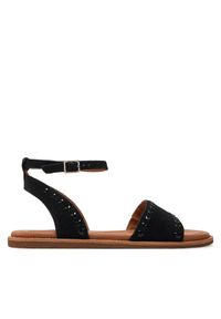 Clarks Sandały Maritime May 26176290 Czarny. Kolor: czarny. Materiał: skóra, zamsz #1