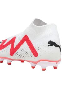 Buty piłkarskie Puma Future Match+ Ll FG/AG M 107366 01 białe białe. Kolor: biały. Materiał: syntetyk, dzianina. Szerokość cholewki: normalna. Sport: piłka nożna