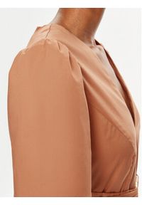 TwinSet - TWINSET Sukienka koszulowa 241TT2020 Pomarańczowy Loose Fit. Kolor: pomarańczowy. Materiał: bawełna. Typ sukienki: koszulowe